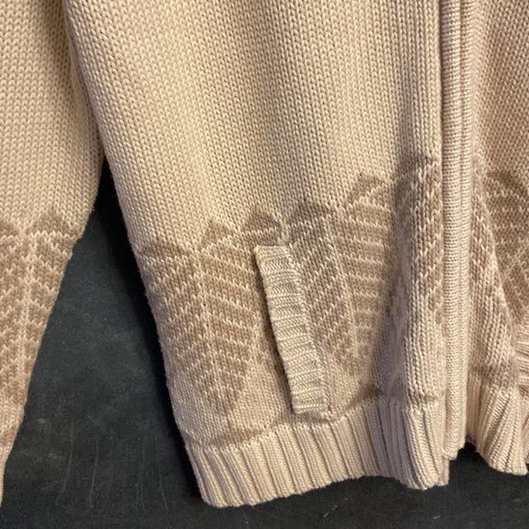 Cold water creek zipper cardigan with removable faux fur collar - Picture 5 of 13